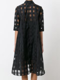 sheer shirt dress