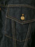 lace-up back denim jacket