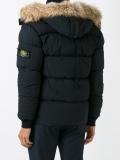 logo patch padded jacket