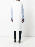 long sleeveless belted coat