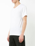 drawstring collar T-shirt