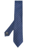 contrast patterned tie