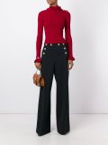 side opening ribbed sweater