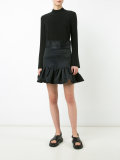 ruffled mini skirt