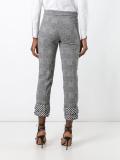 glen plaid cropped trousers