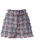 fringed trim shorts 