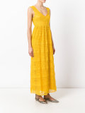 lace overlay maxi dress