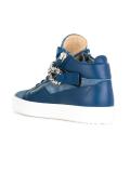 chain-trimmed mid-top sneakers