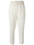 drawstring cropped pants 