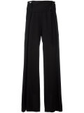 draped belted waist trousers