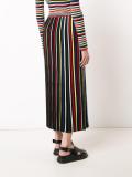 pleated striped skirt