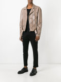 Degradé slash biker jacket