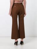 pleated flared trousers