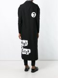 multi-print long coat