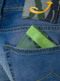 stonewashed slim-fit jeans