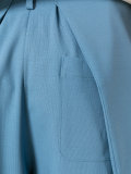 pleated cropped trousers