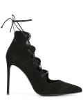 'Paris' lace-up pumps
