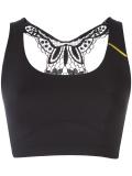 embroidered back crop top
