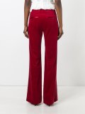 side stripe flared trousers