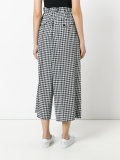 checked loose-fit trousers