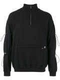 zipped neck sweatshirt 