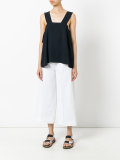 flared cropped trousers