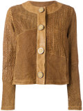 perforated trim jacket 