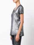 metallic T-shirt