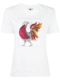 rooster print T-shirt