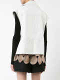 sleeveless biker jacket