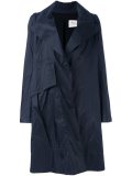 flared single button coat