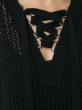 laced neck jumper