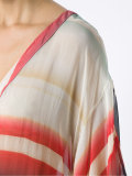 v neck striped kaftan