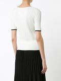 short-sleeve ribbed top