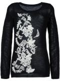 floral embroidery jumper