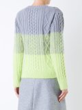 tonal cable knit jumper