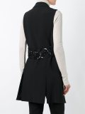 asymmetric pleated waistcoat