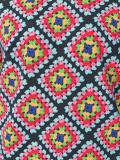 geometric print T-shirt dress