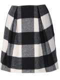 checked skirt 