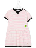 apple print striped dress