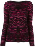 patterned knit sweater