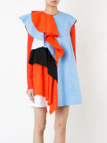 asymmetric ruffle dress 