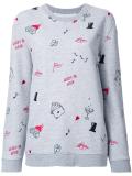 multi print sweatshirt