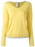 contrast trim sweatshirt 