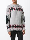 'Gibson' argyle golf jumper
