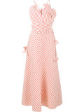 stripe pineapple maxi dress