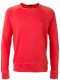 embroidered logo sweatshirt