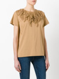 ruffled neck top