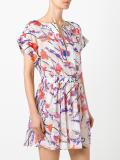 floral print flared dress