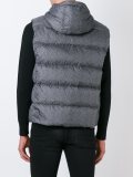 hooded padded gilet